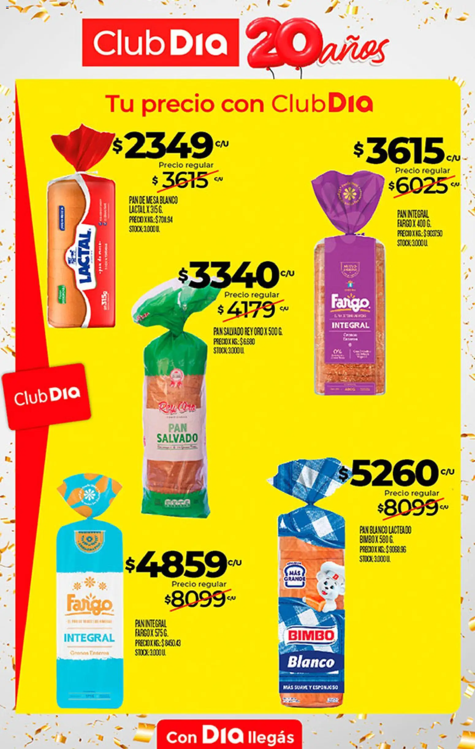 Supermercado DIA Ofertas │ válido desde el 09/09/2026 | Página: 20 | Productos: Mesa, Pan