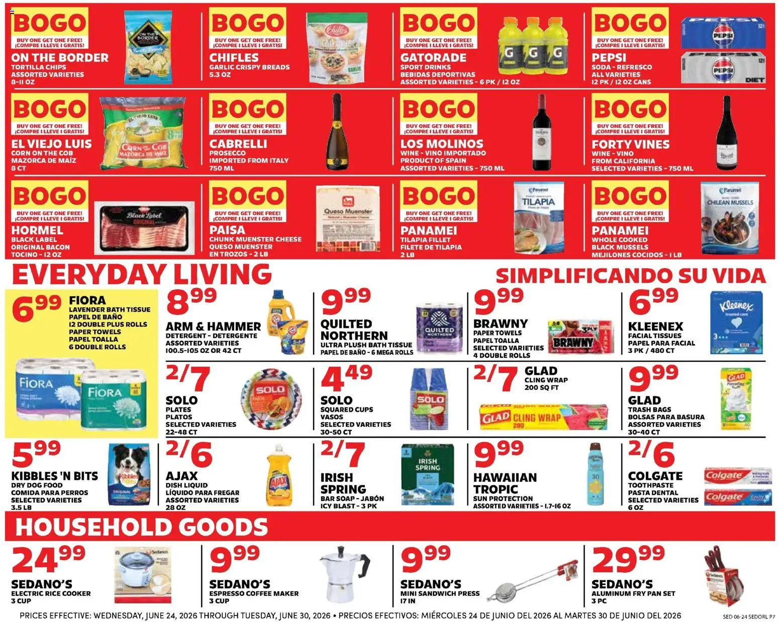 Sedano's Weekly Ad - valid from 06/24/2026 | Page: 7 | Products: Coffee, Chips, Garlic, Pc