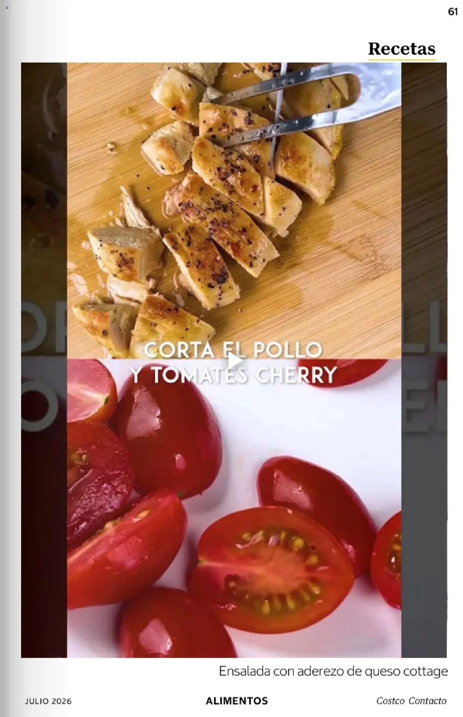 Nuevas ofertas de Costco válidas en toda la República Mexicana desde el 01/07/2026. ¡Encuentra las mejores ofertas en Costco Revista Julio 2026! | Página: 61 | Productos: Pollo, Aderezo, Queso cottage, Tomates