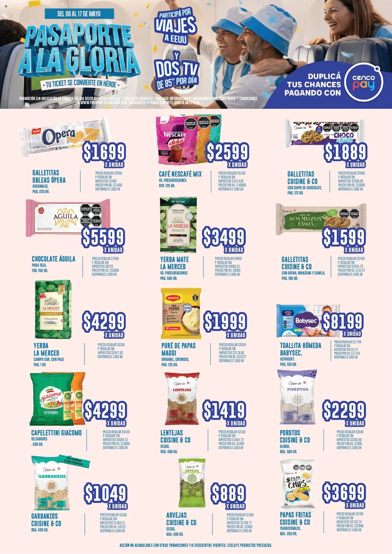 Vea - Oferta Pasaporte a la Gloria  │ válido desde el 06.05.2026 | Página: 4 | Productos: Papa, Lentejas, Arvejas, Manzana
