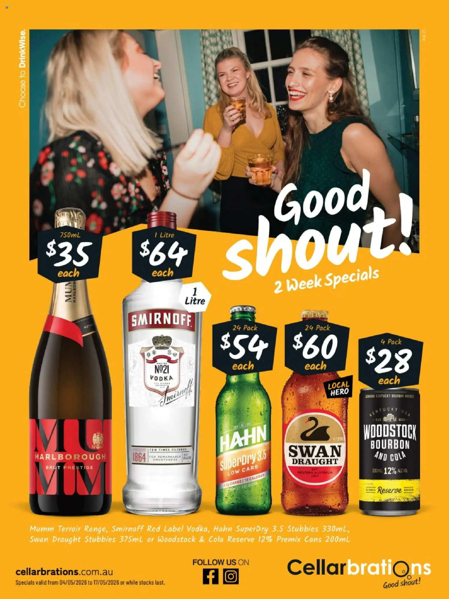 Cellarbrations catalogue - valid from 04.05.2026 | Page: 1 | Products: Bourbon, Vodka