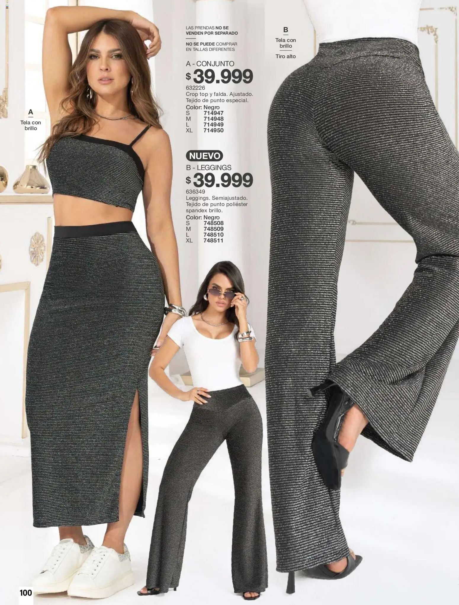 Carmel revista - valida desde el 01/07/2026 | Página: 100 | Productos: Leggings, Brillo, Top, Conjunto