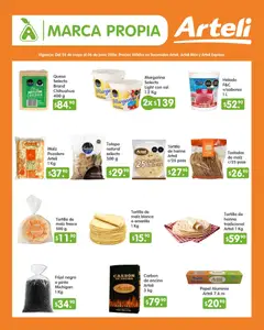 Vista previa de Arteli folleto Quincenal, nuevo folleto de la tienda, válido en México a partir del 24.05.2026 | Página: 2 | Productos: Maíz, Sal, Leche, Helado