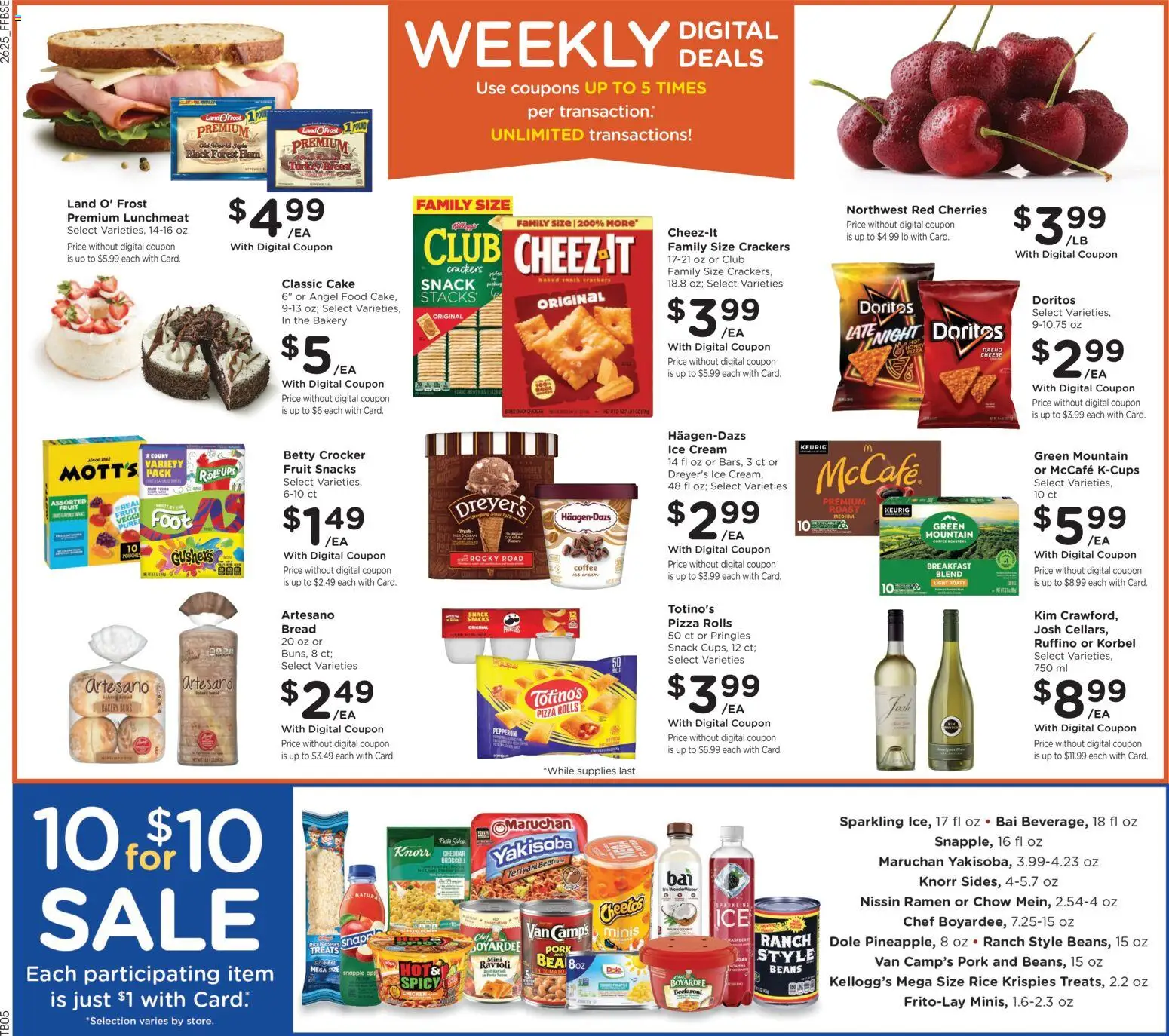 Fry's Food Weekly Ad - valid from 07/22/2026 | Page: 4 | Products: Coffee, Rice, Cream, Ice cream
