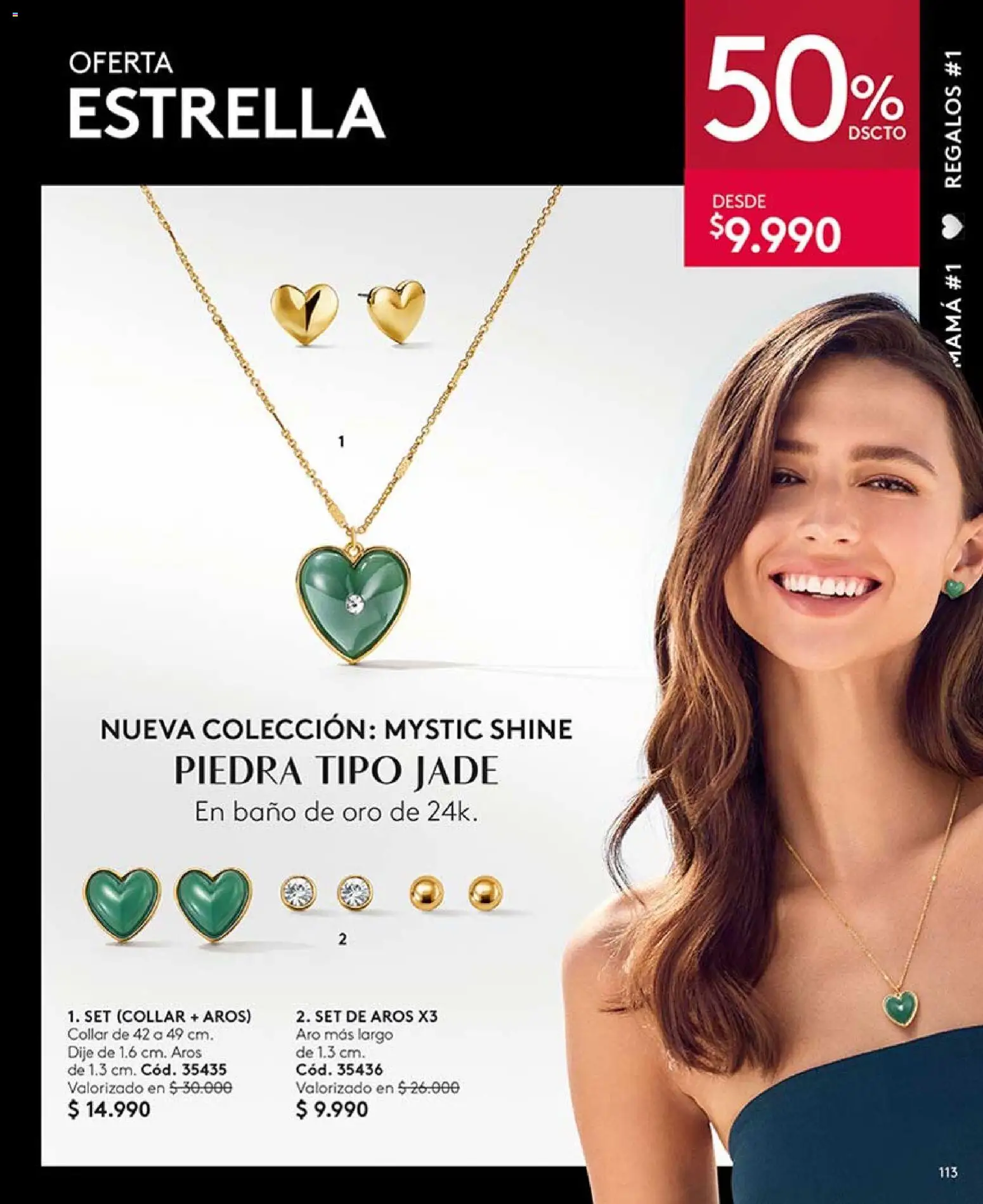 Catálogo Ésika Campaña 6 │ válido desde el 01.04.2026 | Página: 113 | Productos: Baño, Collar, Aros, Dije