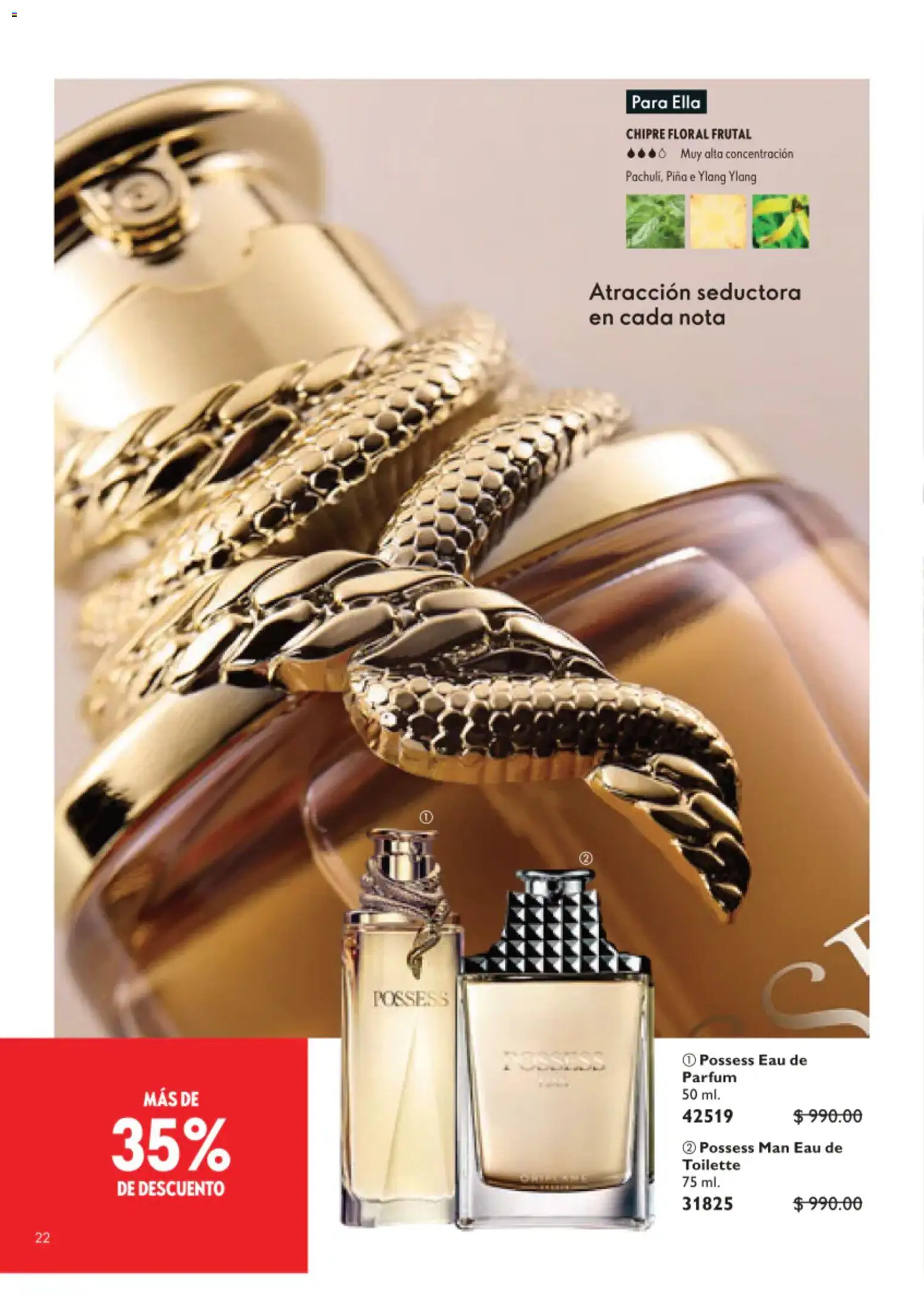 Nuevas ofertas de Oriflame válidas en toda la República Mexicana desde el 01/08/2026. ¡Encuentra las mejores ofertas en Oriflame campaña 11 2026! | Página: 22 | Productos: Piña, Eau de toilette