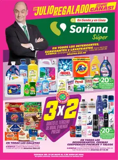Vista previa de Soriana Julio Regalado Súper Nacional, nuevo folleto de la tienda, válido en México a partir del 29.05.2026
