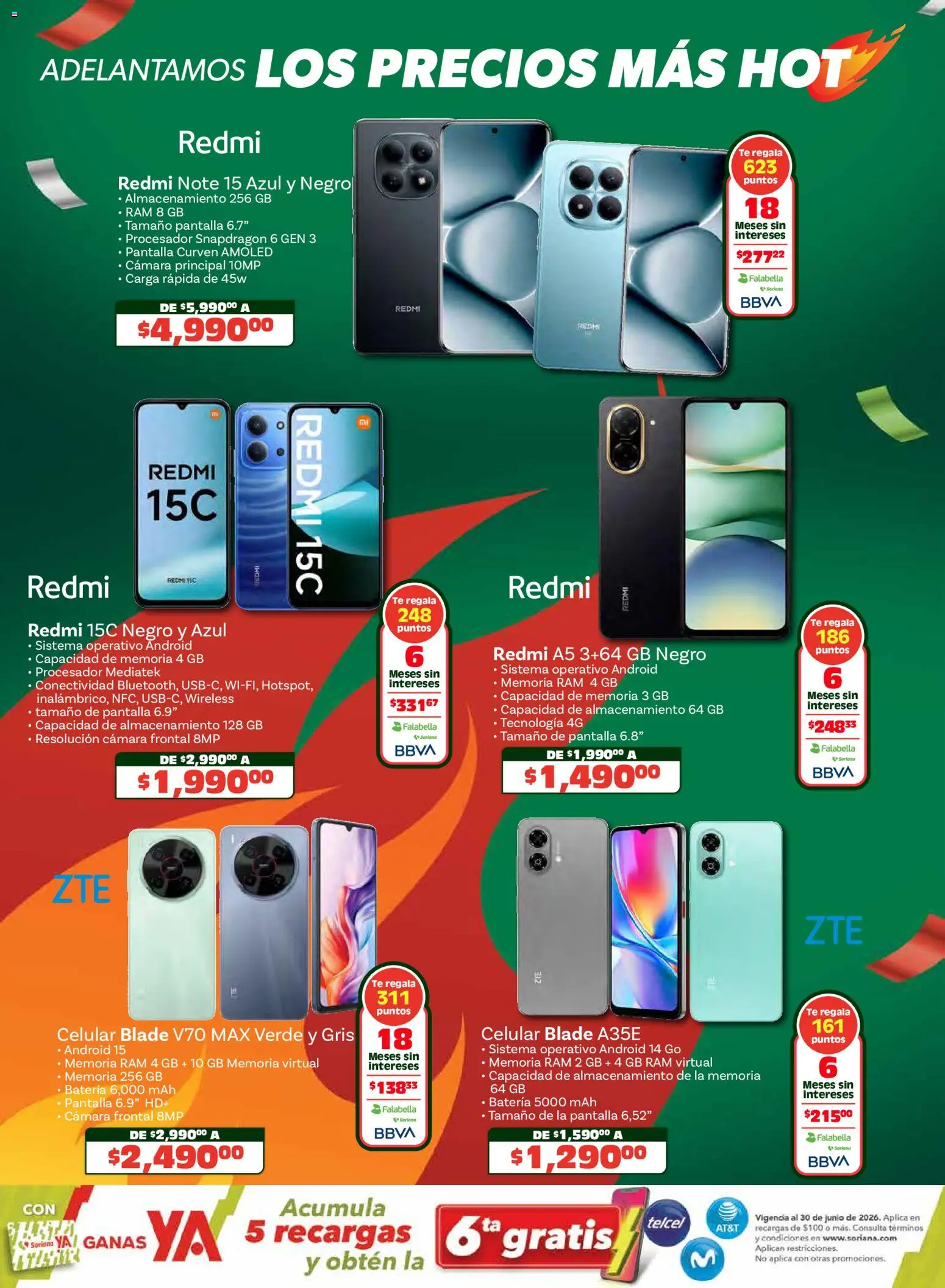 Nuevas ofertas de Soriana válidas en toda la República Mexicana desde el 14.05.2026. ¡Encuentra las mejores ofertas en Soriana Adelantamos los precios más hot Híper Nacional! | Página: 15 | Productos: Cámara, Té, Batería