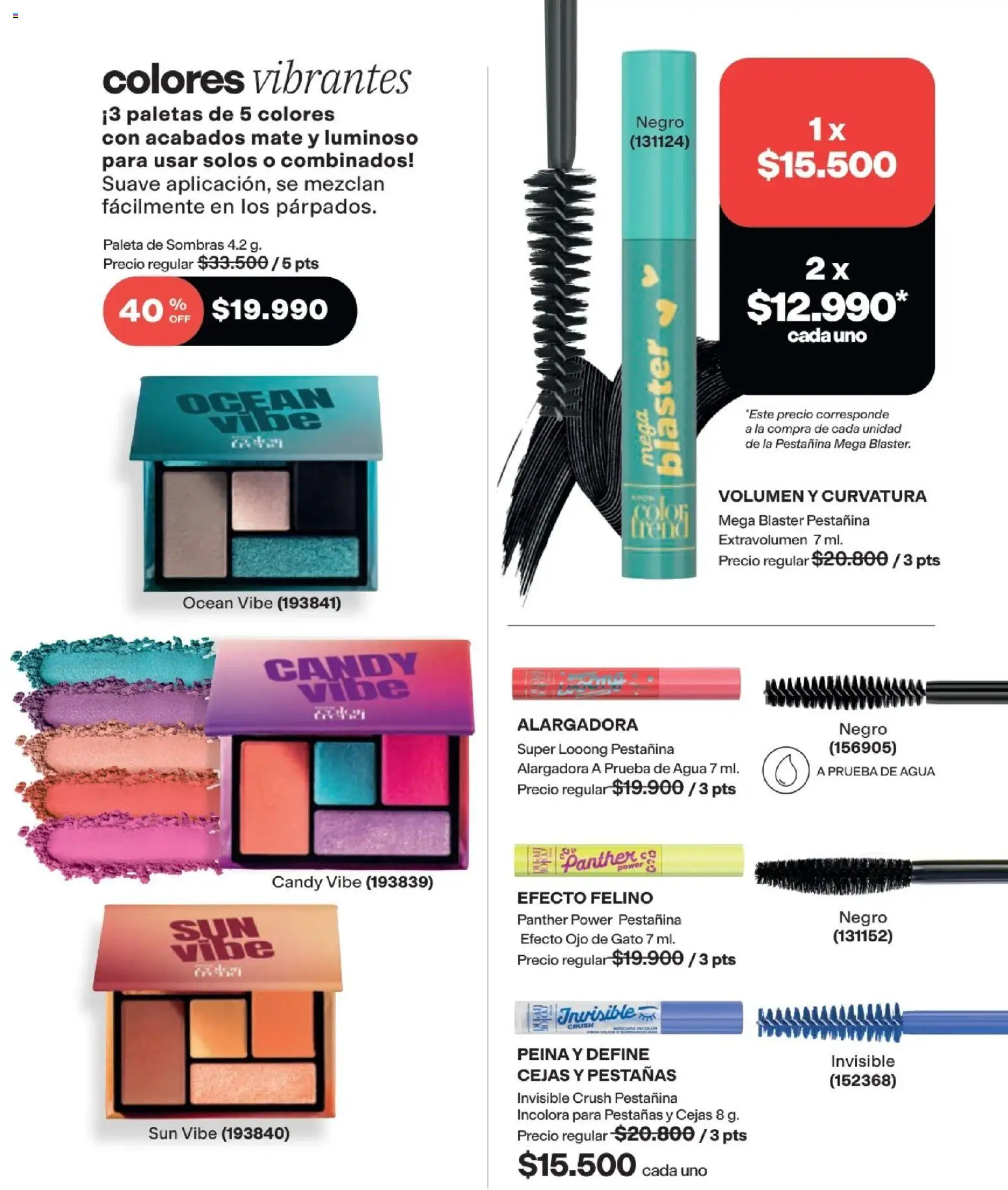 Avon revista - valida desde el 15/07/2026 | Página: 44 | Productos: Agua, Paletas