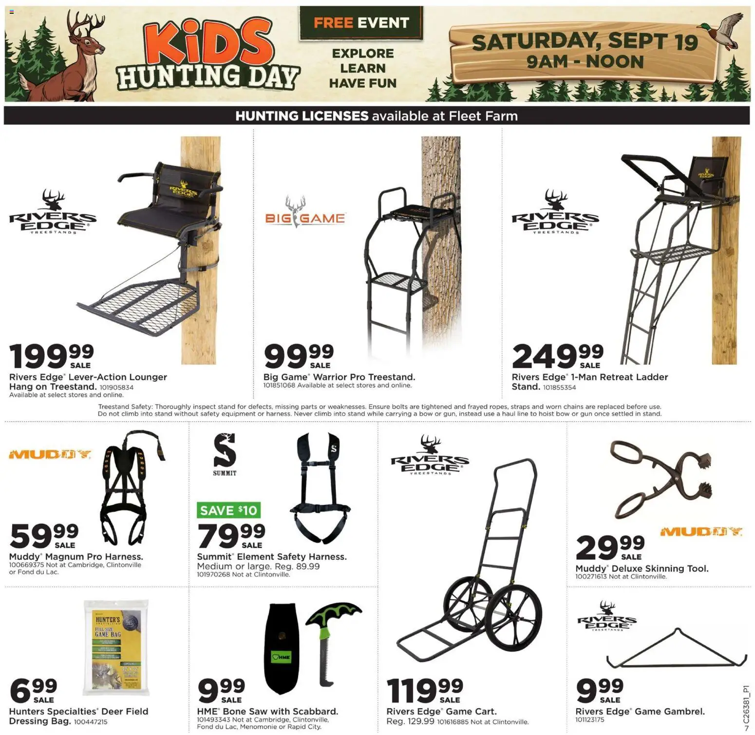 Mills Fleet Farm Weekly Ad - valid from 09/14/2026 | Page: 10 | Products: Bolts, Bow, Dressing, Game