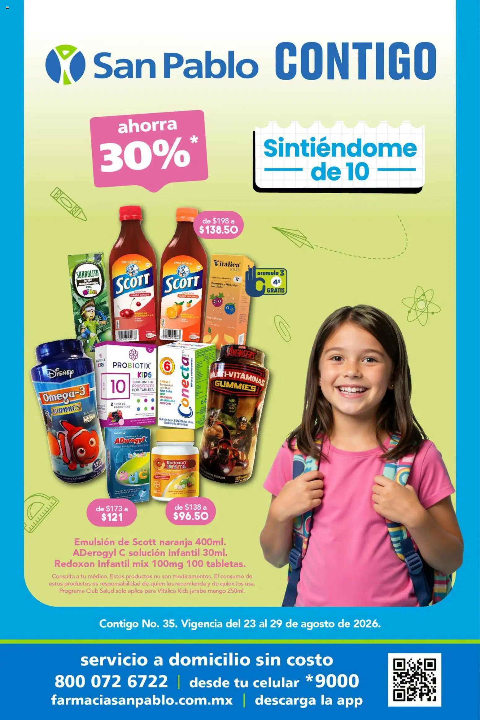 Nuevas ofertas de Farmacia San Pablo válidas en toda la República Mexicana desde el 23/08/2026. ¡Encuentra las mejores ofertas en Farmacia San Pablo catálogo! | Página: 1