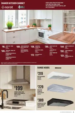 Preview of Canac - Decor Inspiration from shop Canac valid from Jul 2, 2026 | Page: 8 | Products: Refrigerator, Range hood, Cabinet