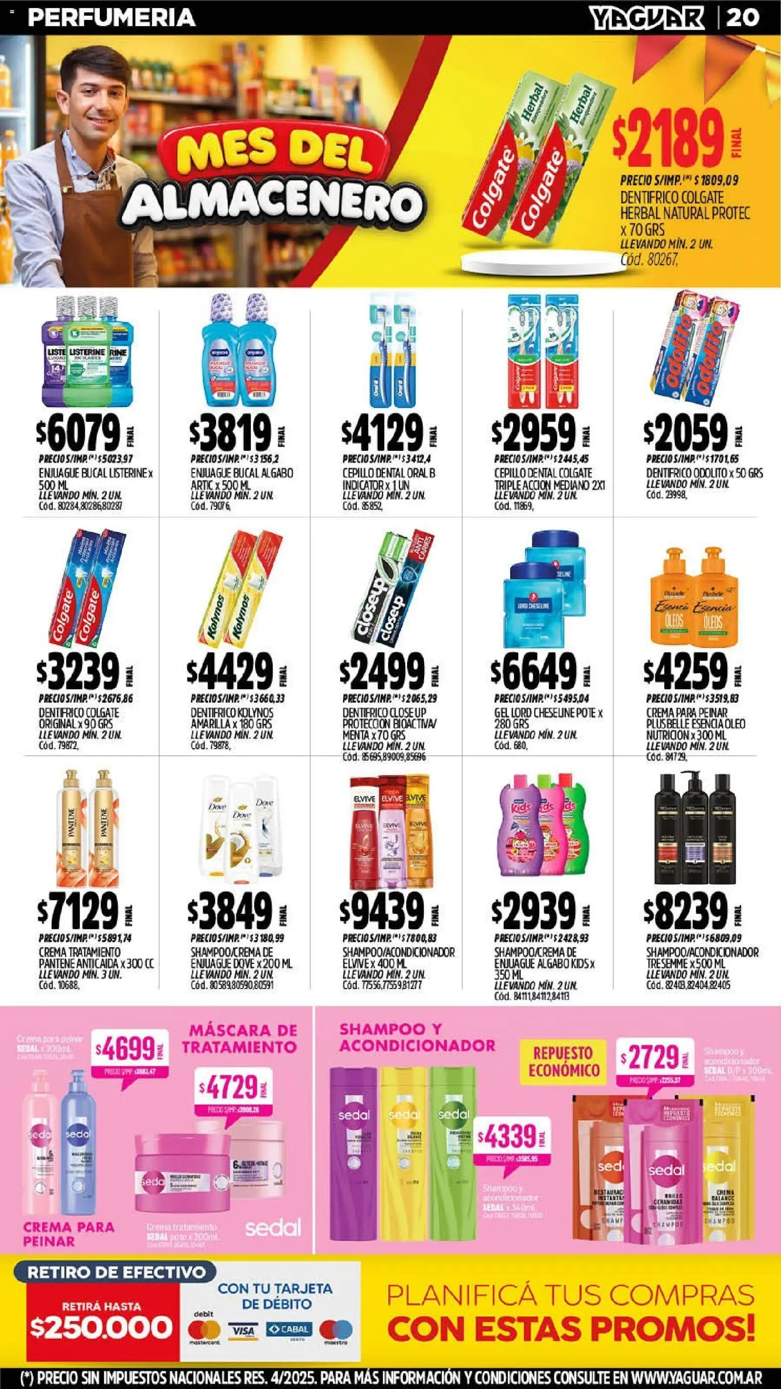 Yaguar - Oferta Semanal General Roca │ válido desde el 14/09/2026 | Página: 20 | Productos: Máscara, Shampoo, Enjuague bucal, Crema