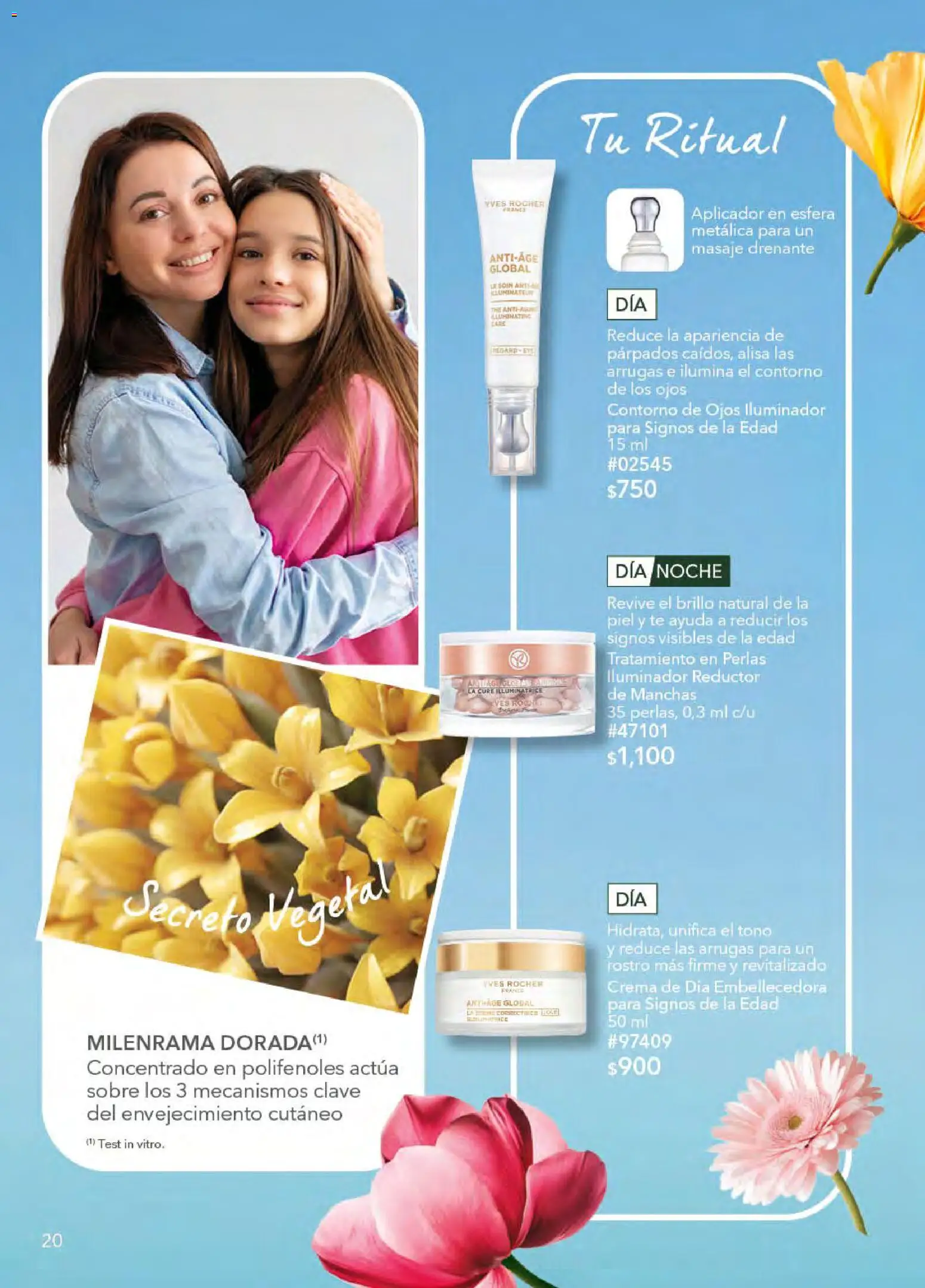 Nuevas ofertas de Yves Rocher válidas en toda la República Mexicana desde el 21.04.2026. ¡Encuentra las mejores ofertas en Yves Rocher campaña 6 2026! | Página: 20 | Productos: Iluminador, Contorno de ojos, Crema, Té