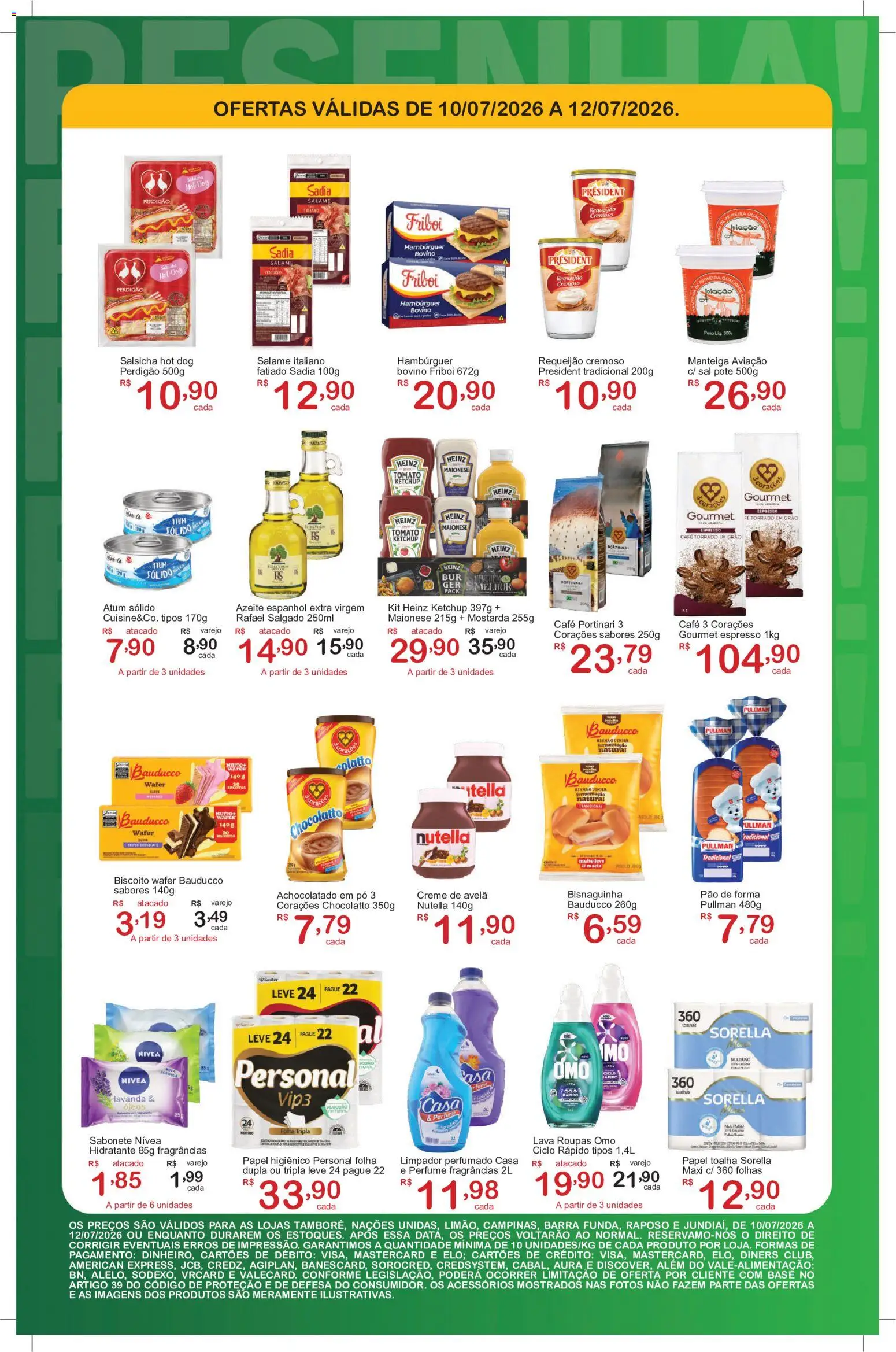 GIGA Atacado Folheto - válido de 10/07/2026 | Página: 2 | Produtos: Pó, Biscoito, Hambúrguer, Creme de avelã