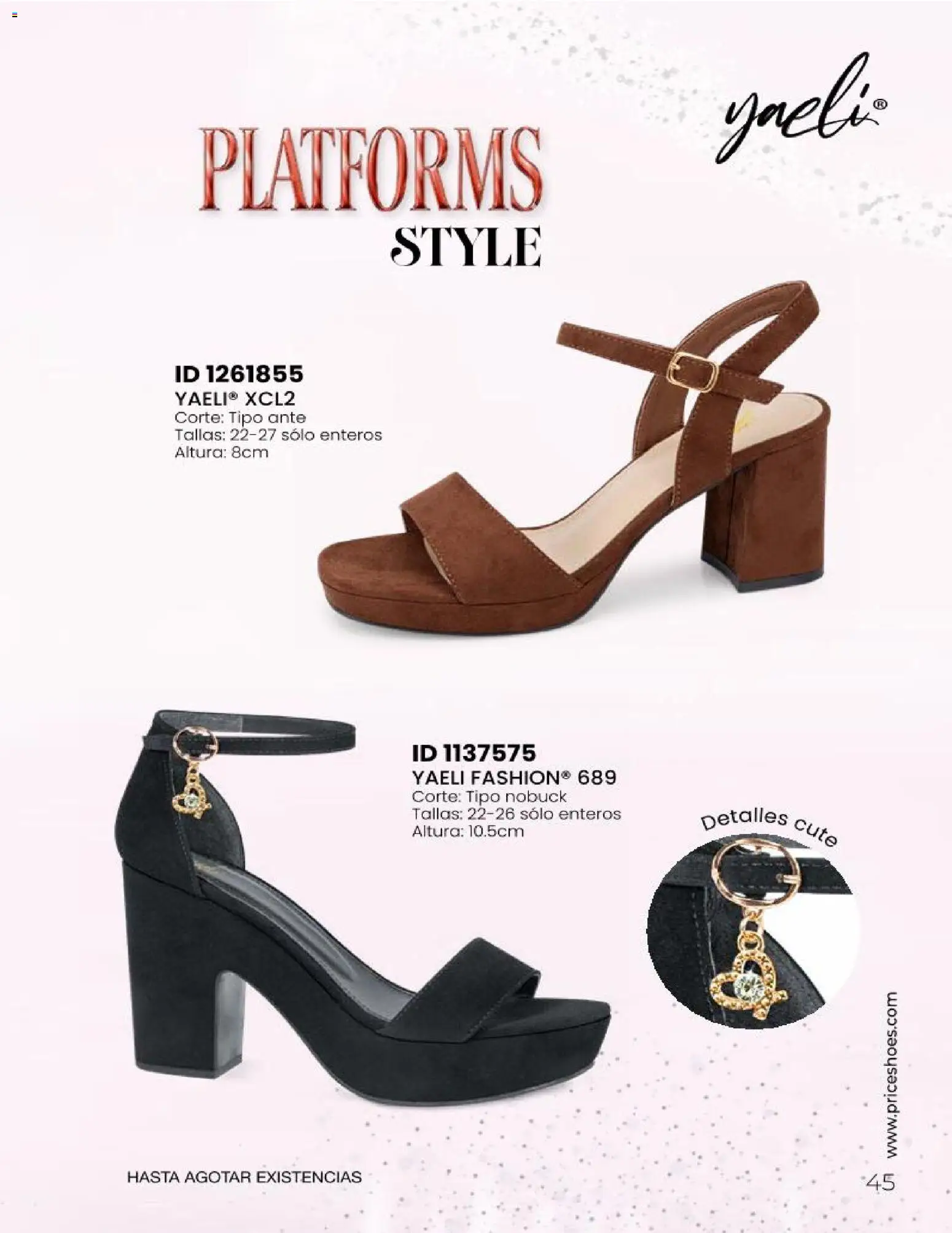 Nuevas ofertas de Price Shoes válidas en toda la República Mexicana desde el 23/06/2026. ¡Encuentra las mejores ofertas en Price Shoes catálogo Sandalias 2026! | Página: 45