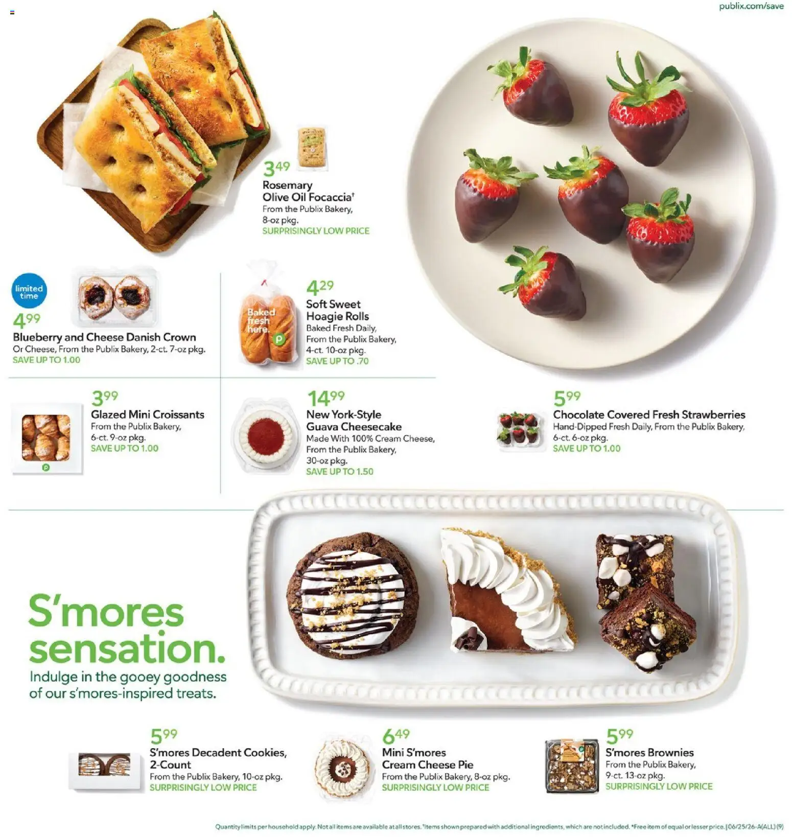 Publix Weekly Ad - valid from 06/24/2026 | Page: 9 | Products: Cheese, Strawberries, Cream, Croissants