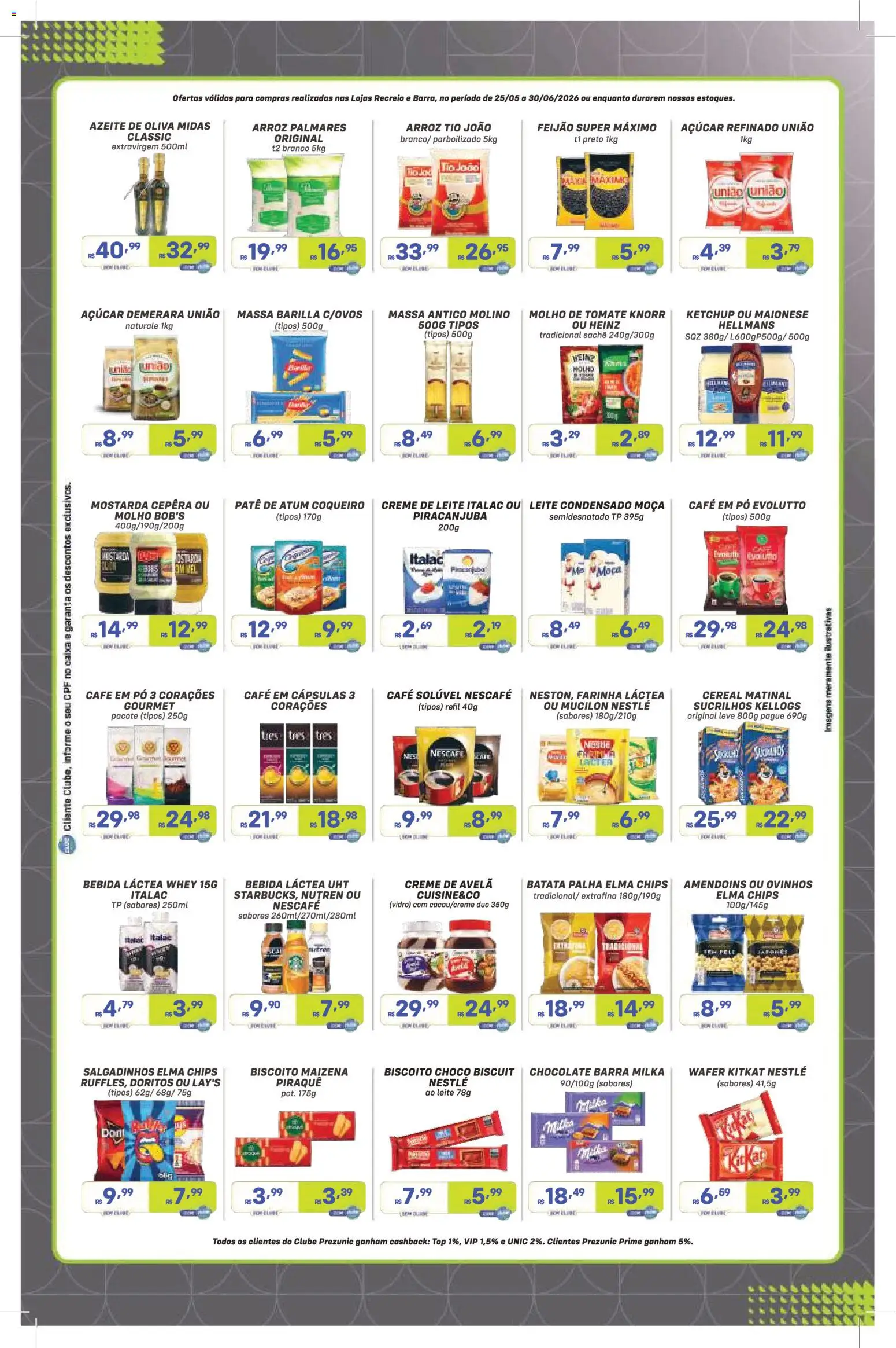 Prezunic Folheto - válido de 25.05.2026 | Página: 4 | Produtos: Molho de tomate, Bebida, Knorr, Azeite
