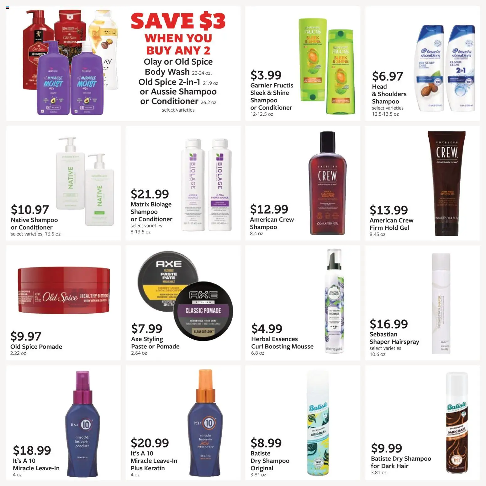 Fareway Monthly Ad - valid from 09/28/2026 | Page: 31 | Products: Axe, Shampoo, Conditioner, Pâté