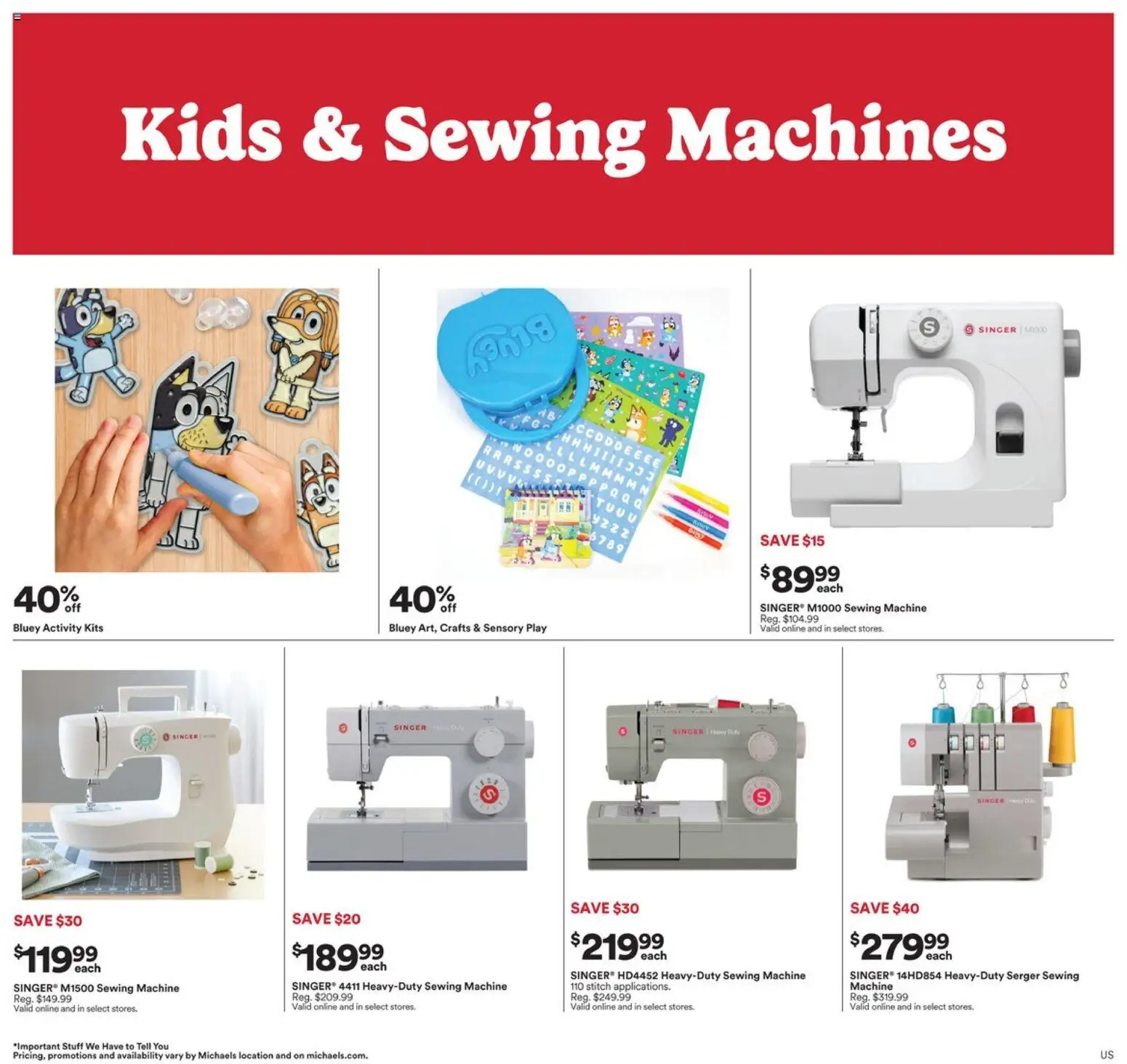 Michaels flyer valid from 14.06.2026 | Page: 2 | Products: Sewing machine