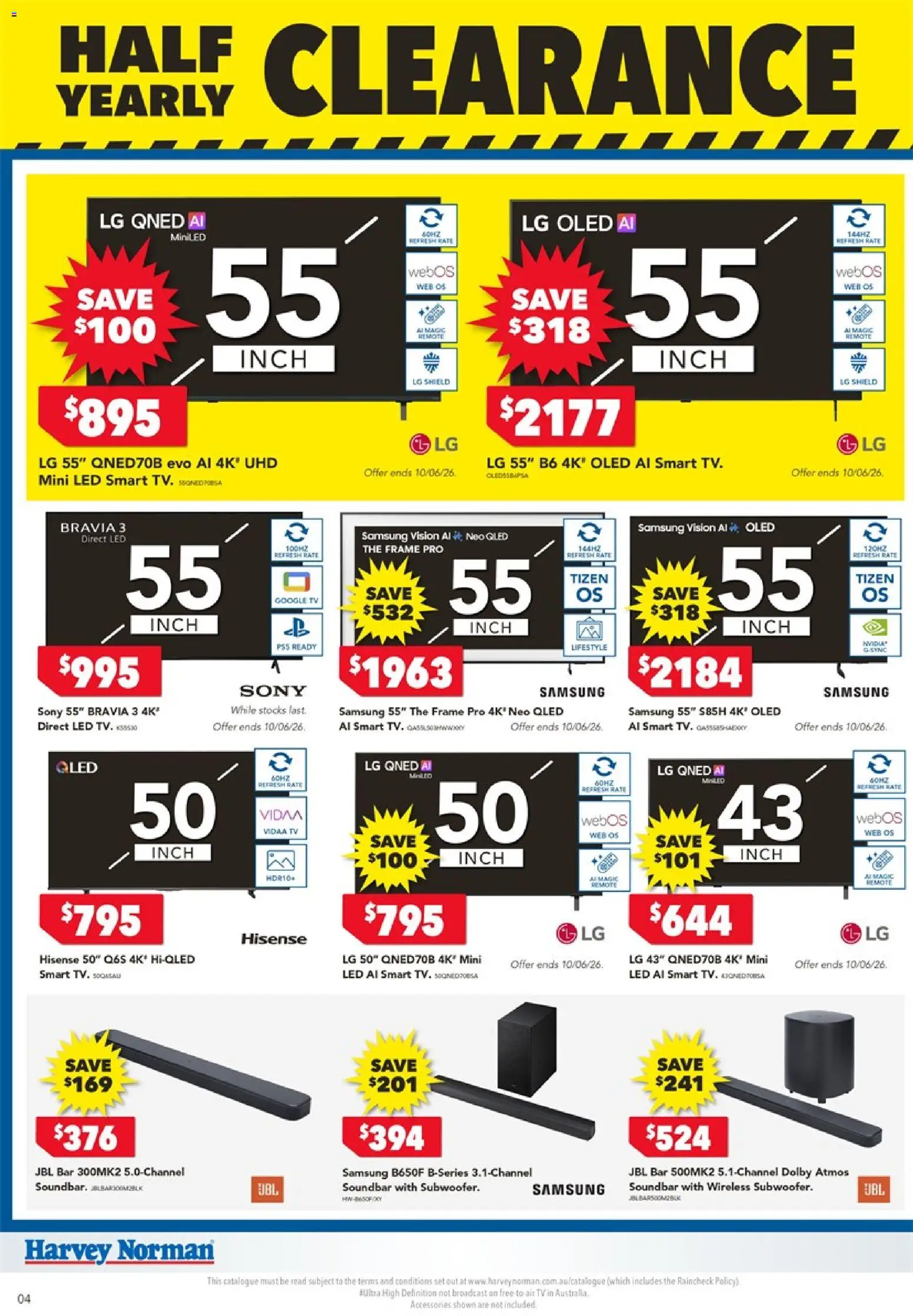 Harvey Norman catalogue - valid from 04.06.2026 | Page: 4 | Products: Accessories, Tv