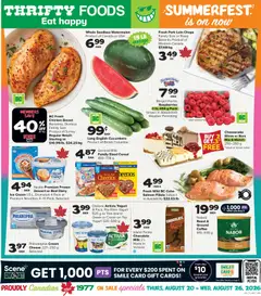 Preview of Thrifty Foods weekly flyer / circulaire from shop Thrifty Foods valid from Aug 20, 2026