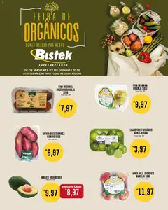 Bistek Supermercados ofertas Feira de Orgânicos - Pré-Visualização do folheto da loja Bistek Supermercados, válido de 28.05.2026
