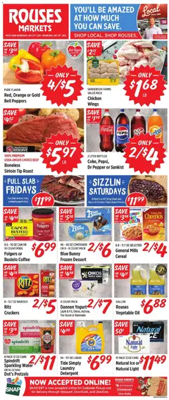 Preview of Rouses weekly ads valid from 07/22/2026