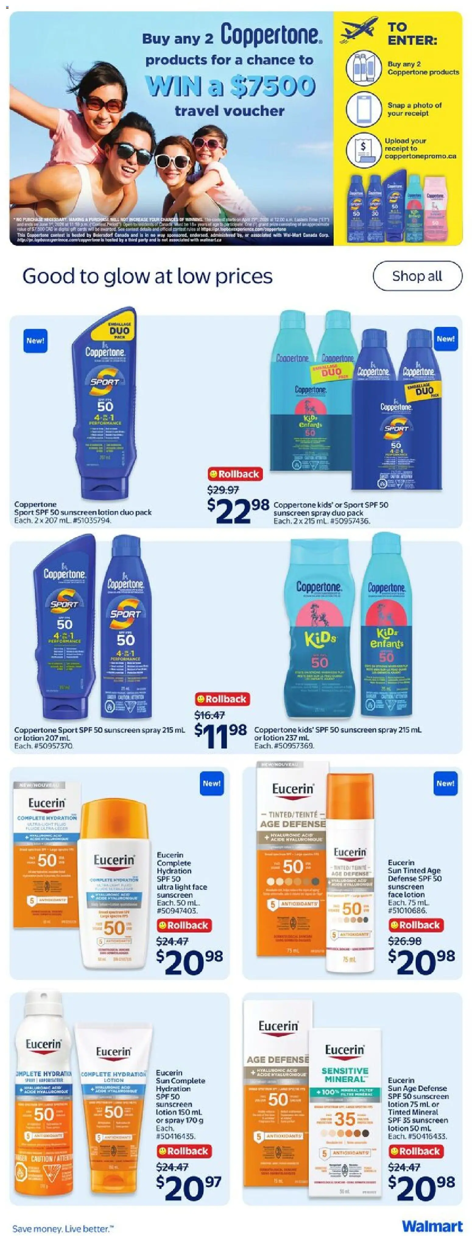 Walmart flyer valid from 07.05.2026 | Page: 23 | Products: Sunscreen
