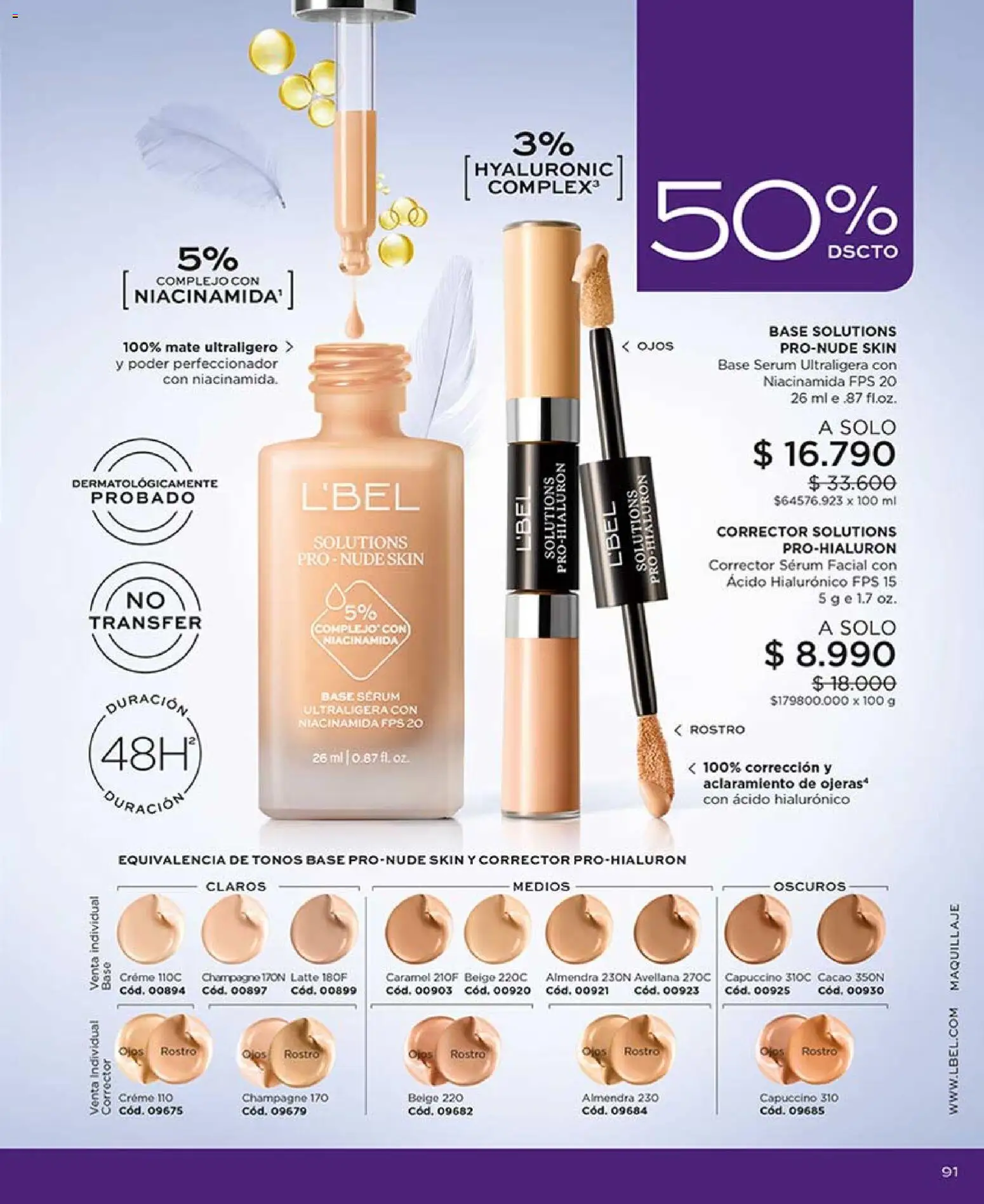 Catálogo L'Bel Campaña 6 │ válido desde el 31.03.2026 | Página: 95 | Productos: Perfeccionador, Almendra, Corrector, Individual