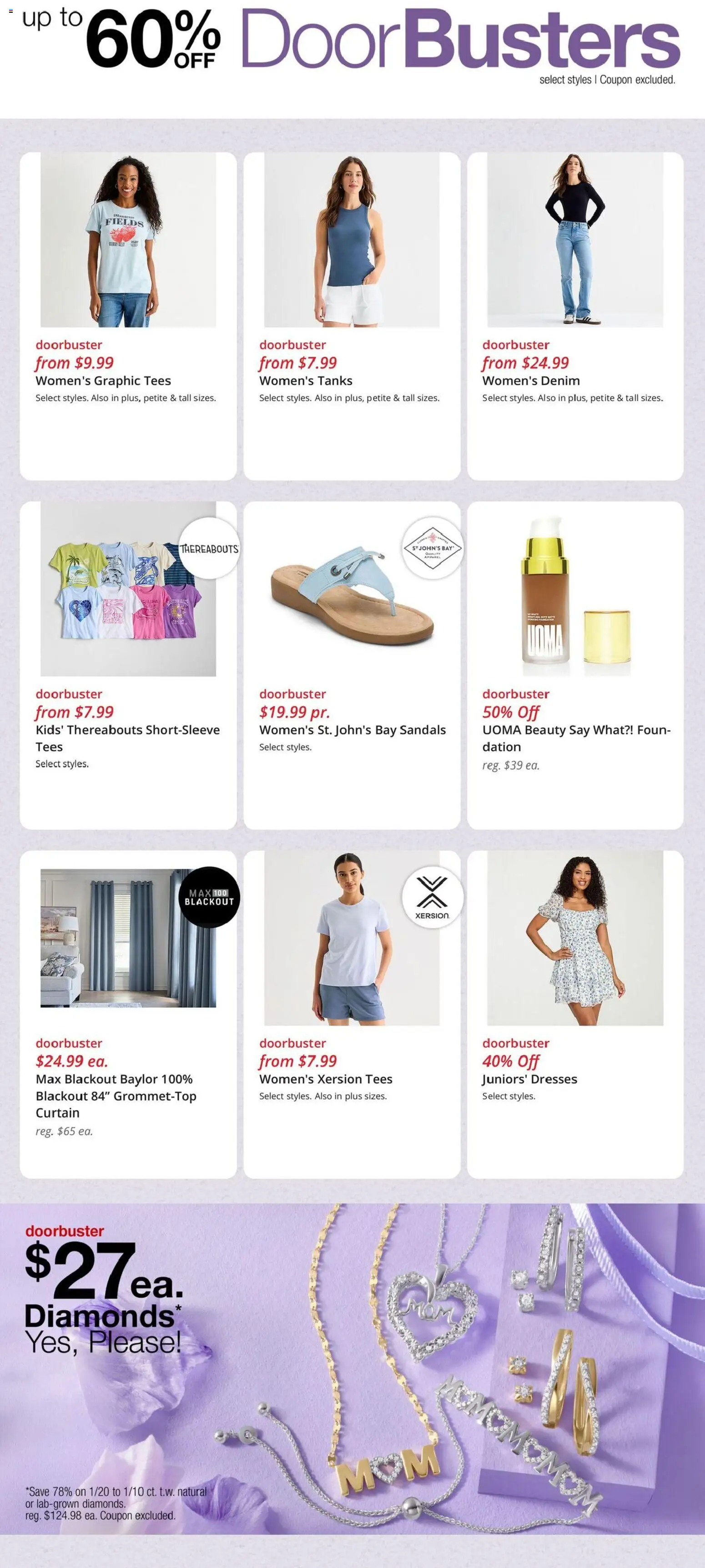 JCPenney Weekly Ad - valid from 07.05.2026 | Page: 2 | Products: Sandals