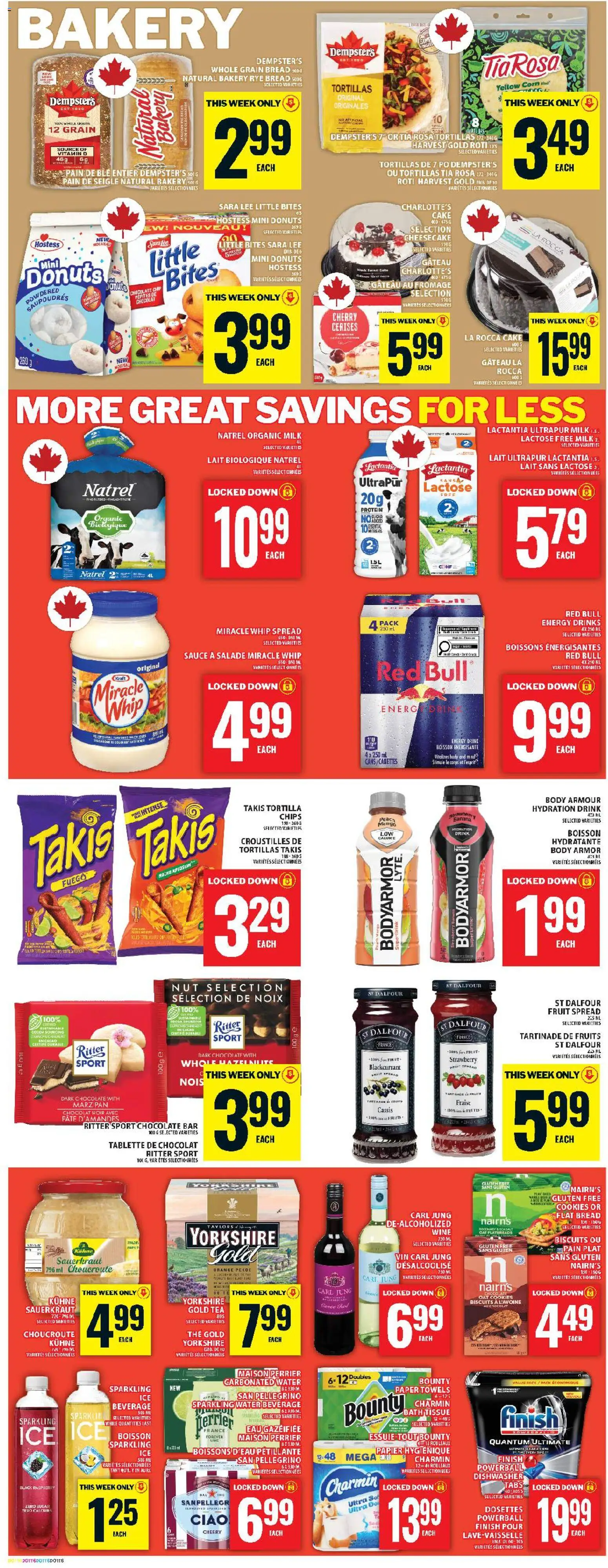 Food Basics flyer valid from 07.05.2026 | Page: 8 | Products: Tea, Cookies, Bakery, Wine