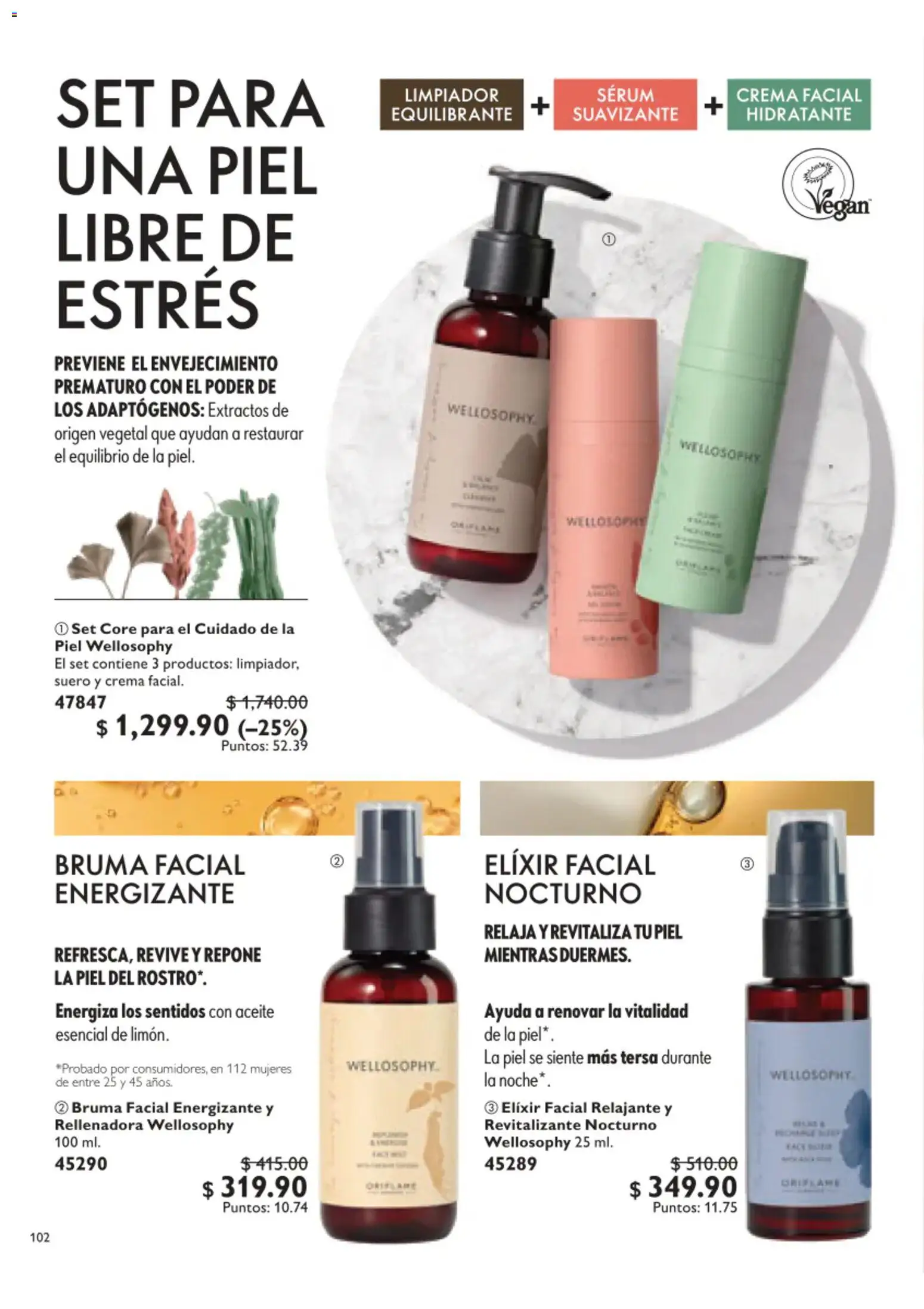 Nuevas ofertas de Oriflame válidas en toda la República Mexicana desde el 01/08/2026. ¡Encuentra las mejores ofertas en Oriflame campaña 11 2026! | Página: 102 | Productos: Crema, Bruma, Aceite, Suavizante
