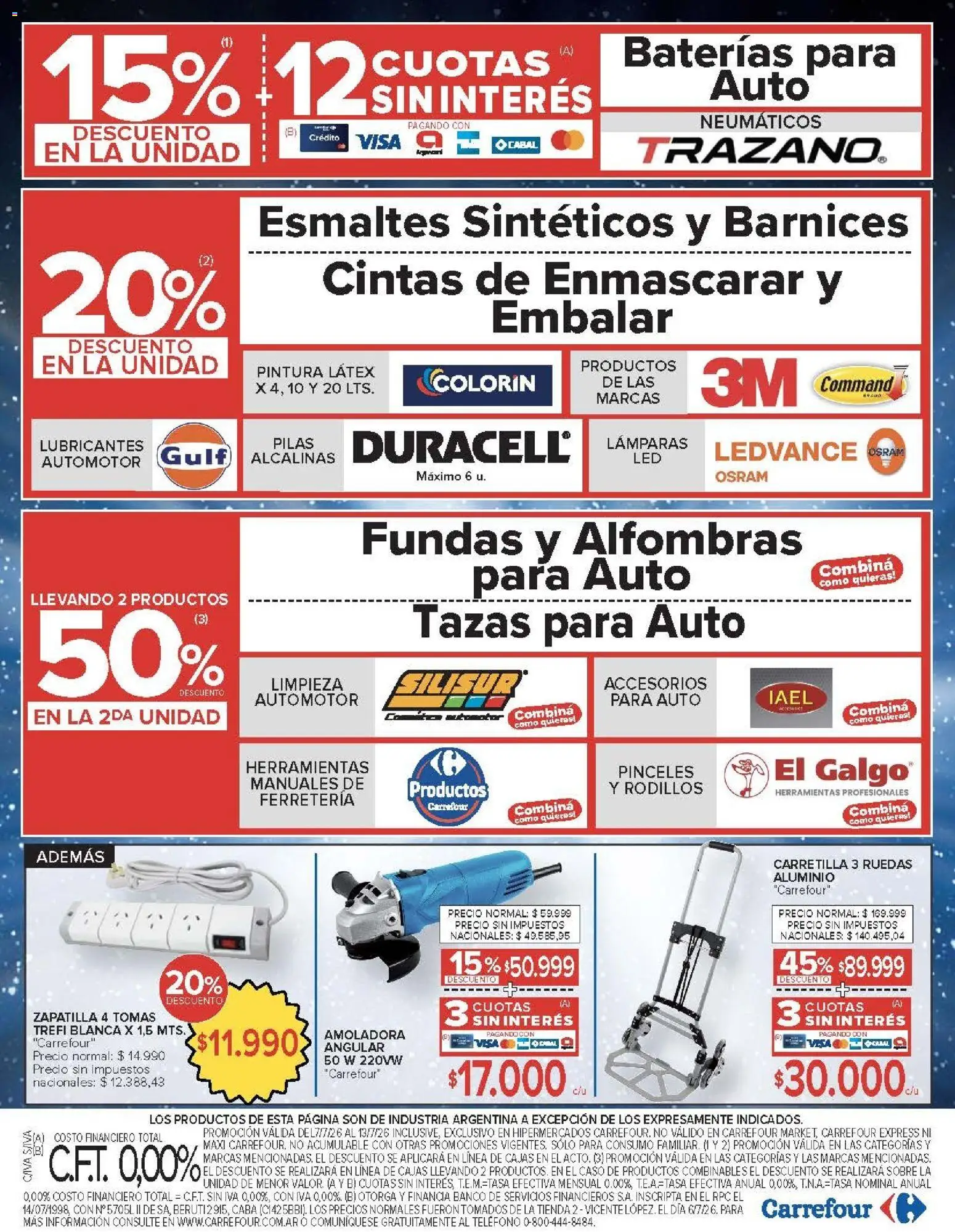 Carrefour - AHORRO AA │ válido desde el 07/07/2026 | Página: 22 | Productos: Teléfono, Pintura, Amoladora, Sobre