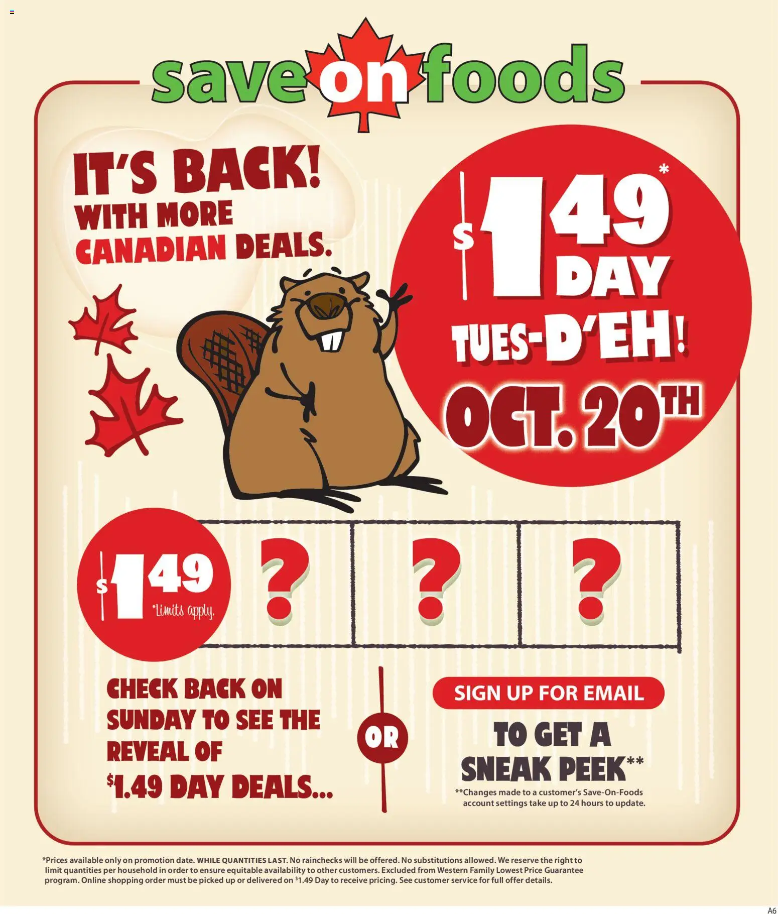 Save on foods flyer valid from Oct 15, 2026 | Page: 1