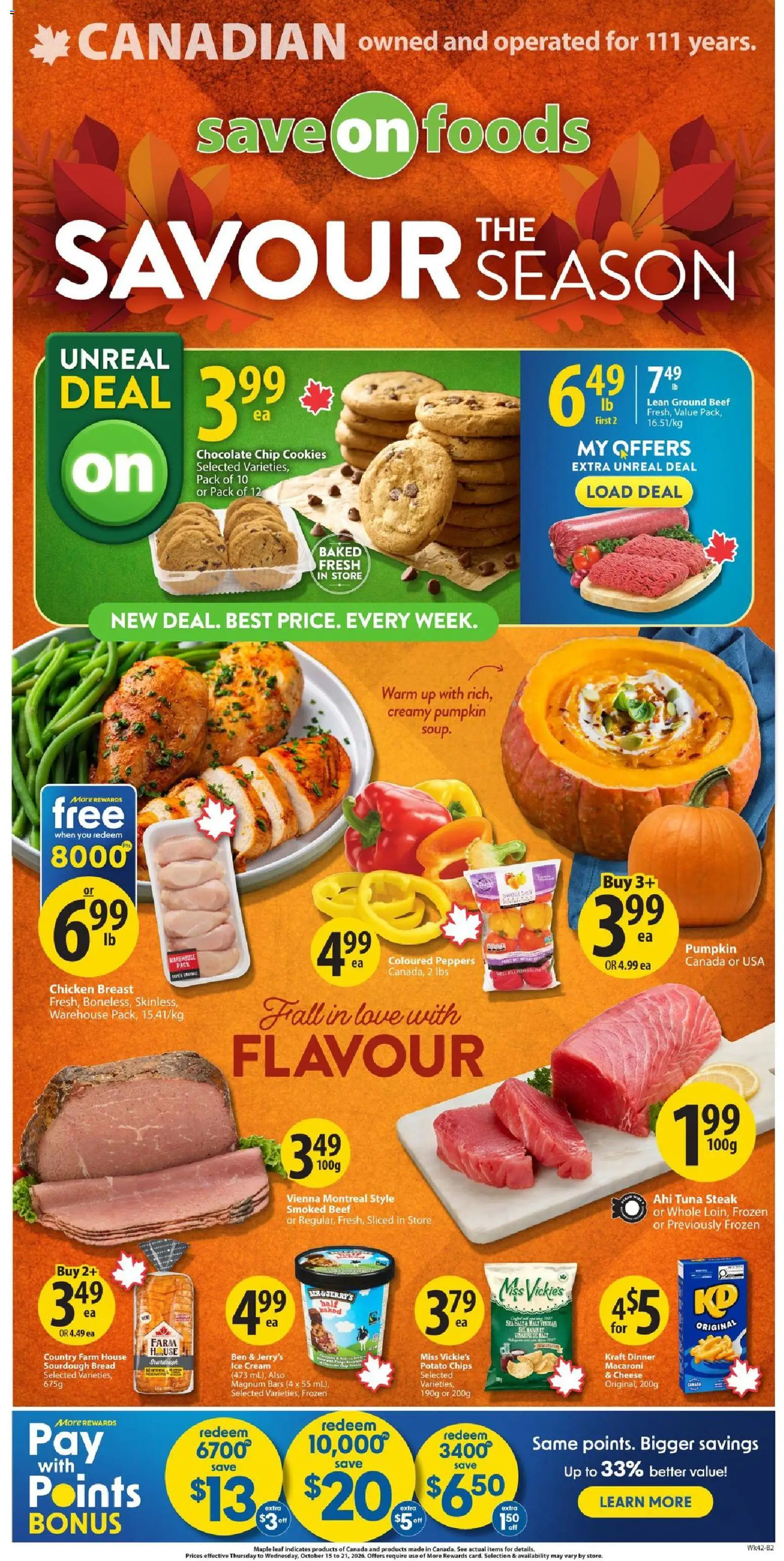 Save on foods weekly flyer / circulaire from Oct 15, 2026 > weekly specials & deals