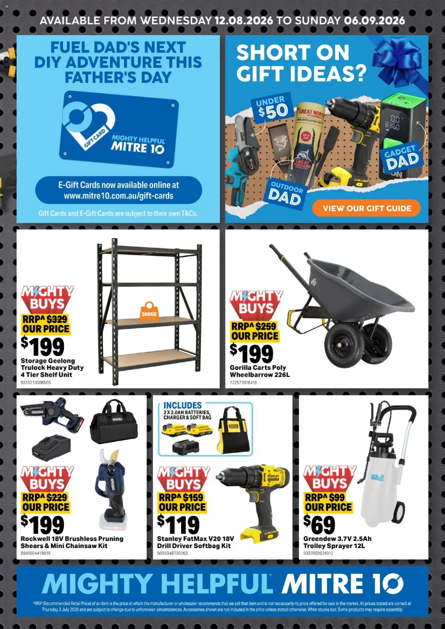 Mitre 10 catalogue - valid from 12/08/2026 | Page: 2 | Products: Bottle opener, Chainsaw, Accessories, Bag