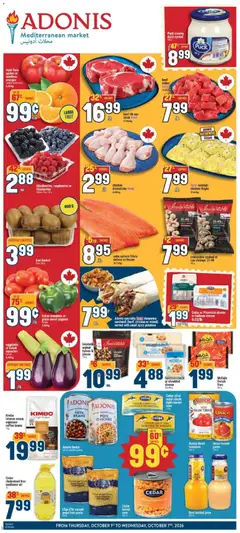 Preview of Adonis weekly flyer from shop Adonis valid from Oct 1, 2026