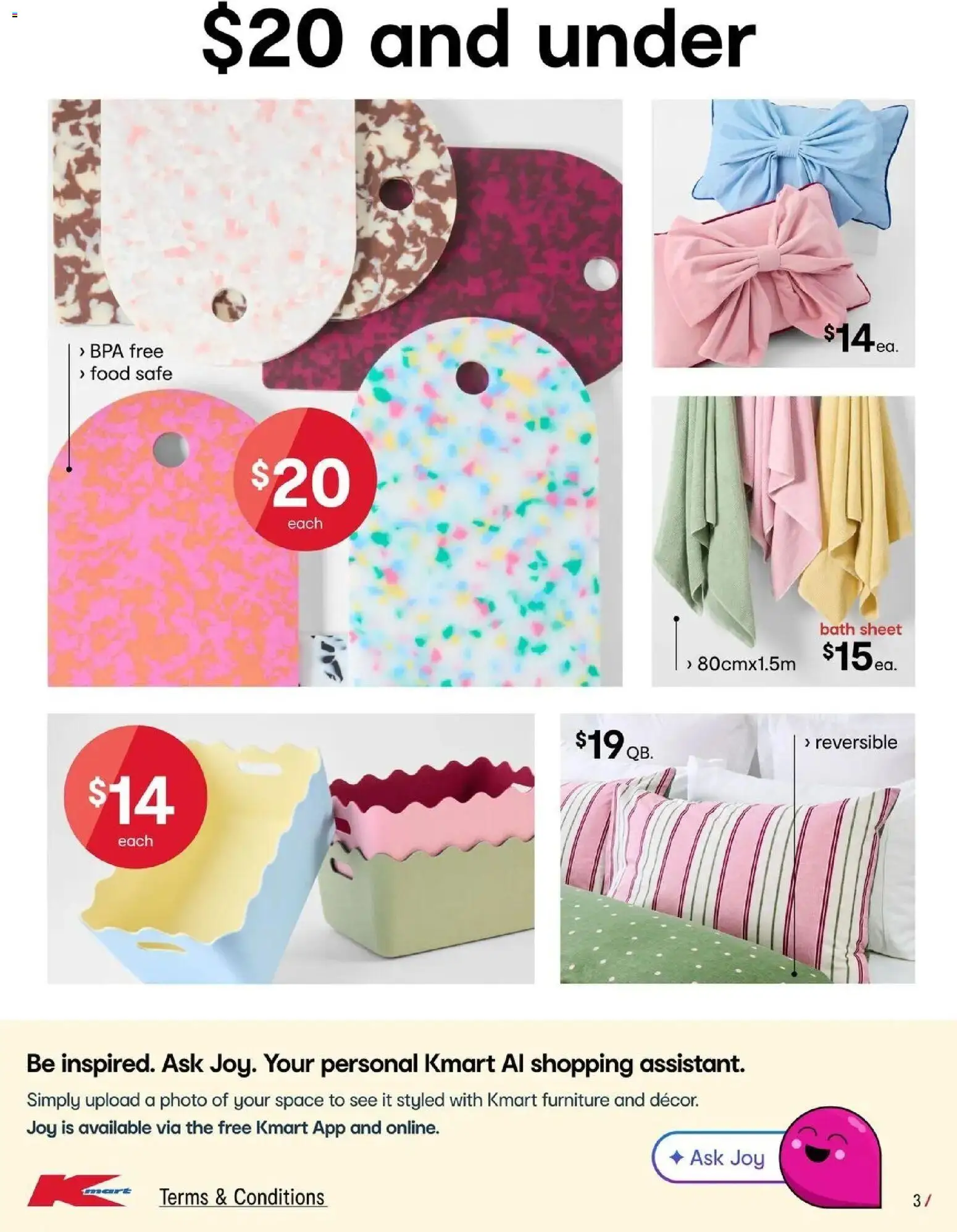 Kmart catalogue - valid from 23/07/2026 | Page: 3 | Products: Food, Bath, Safe