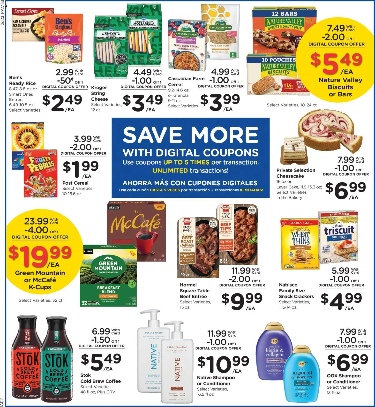 Ralphs Weekly Ad - valid from 07/08/2026 | Page: 7 | Products: Bakery, Ham, Rice, Cheesecake