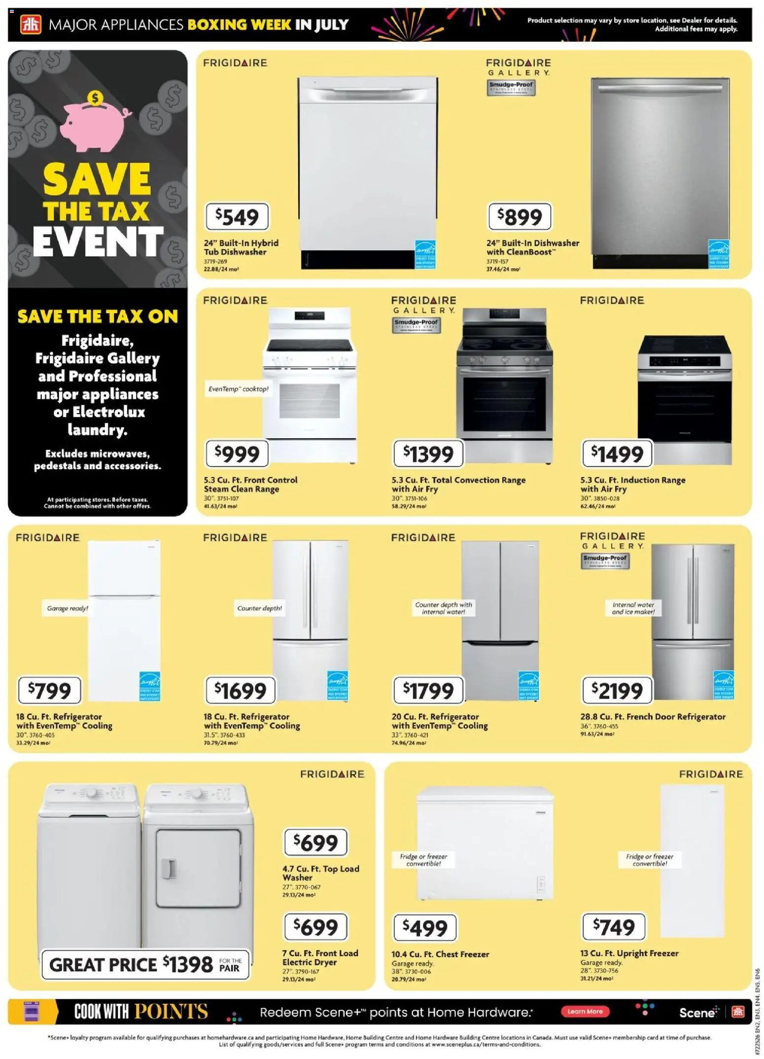 Home Hardware flyer valid from 18.06.2026 | Page: 2 | Products: Refrigerator, Freezer, Dryer, Dishwasher