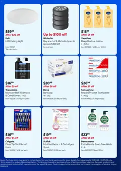 Preview of Costco In-warehouse savings - valid from 13.04.2026 | Page: 5 | Products: Toothpaste, Cream, Razor, Vaseline