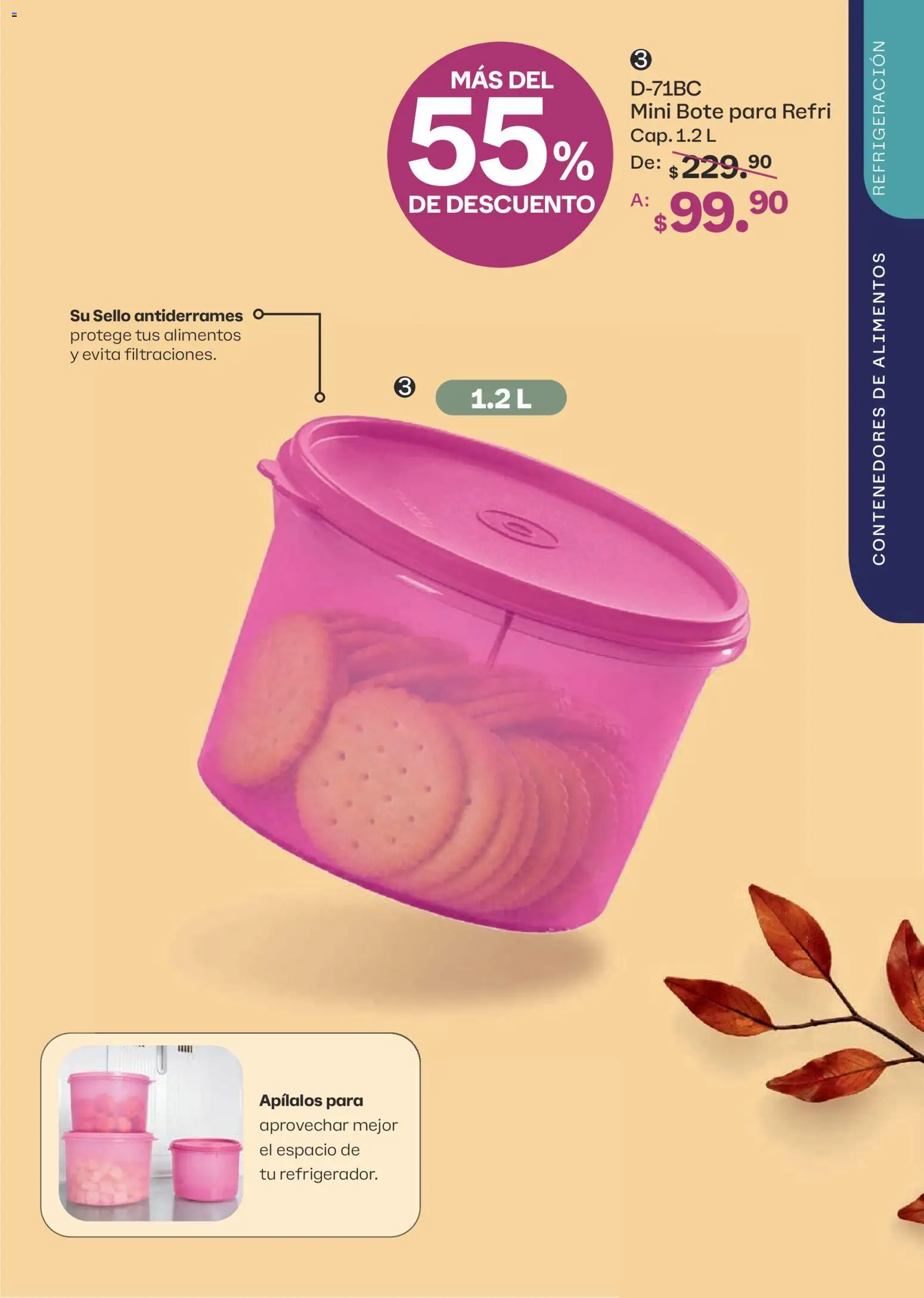 Nuevas ofertas de Tupperware válidas en toda la República Mexicana desde el 07/09/2026. ¡Encuentra las mejores ofertas en Tupperware catálogo! | Página: 71 | Productos: Alimentos