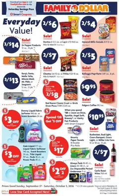 Preview of Family Dollar weekly ads valid from 09/27/2026