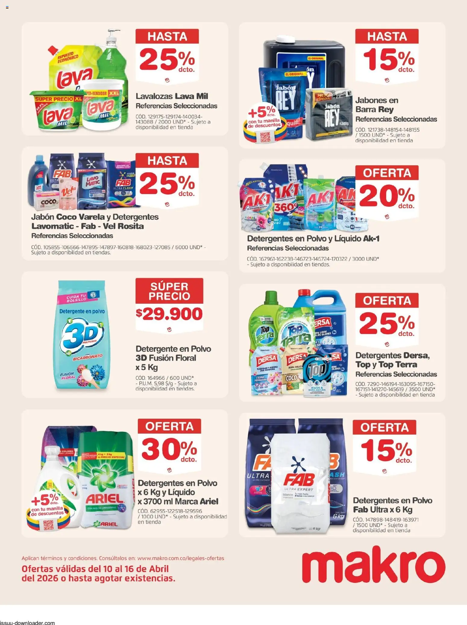 Makro revista - valida desde el 10.04.2026 | Página: 23 | Productos: Top, Polvo, Coco, Detergente