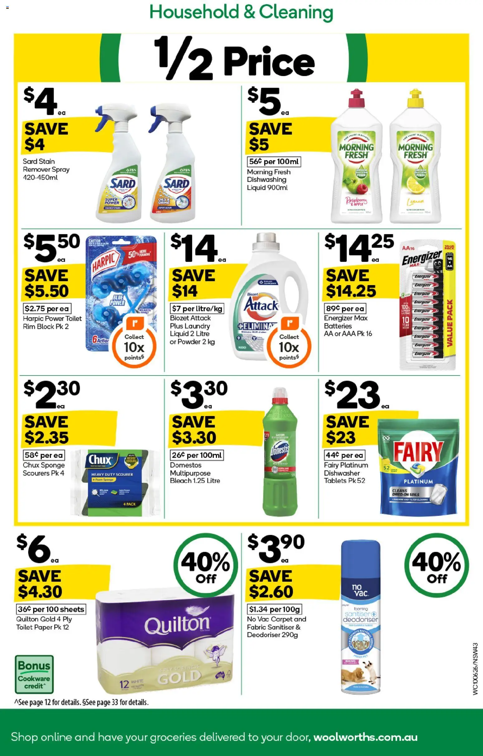 Woolworths catalogue - valid from 10.06.2026 | Page: 43 | Products: Carpet, Cookware, Toilet paper, Lemon
