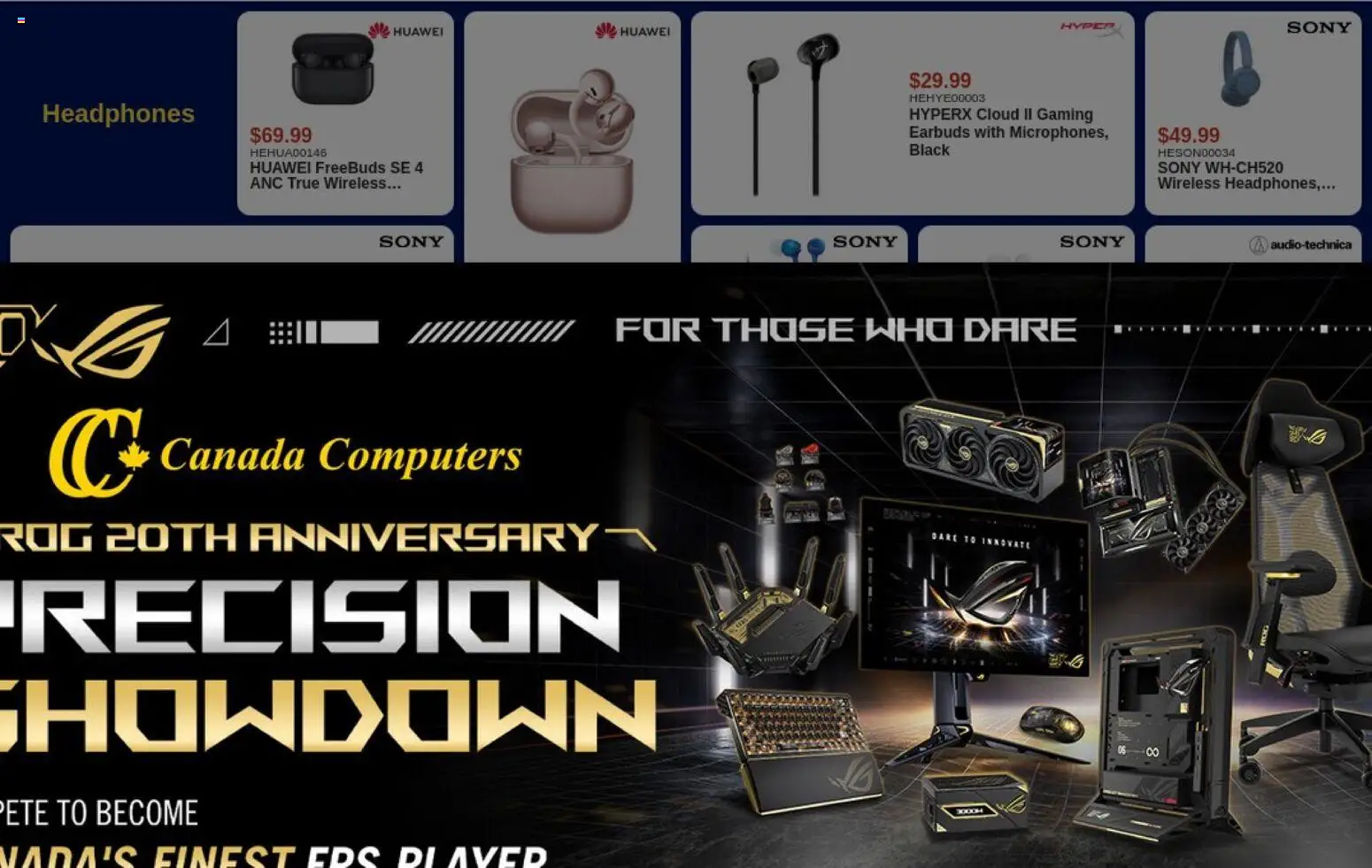 Canada Computers flyer valid from Aug 18, 2026 | Page: 10 | Products: Wireless headphones, Headphones