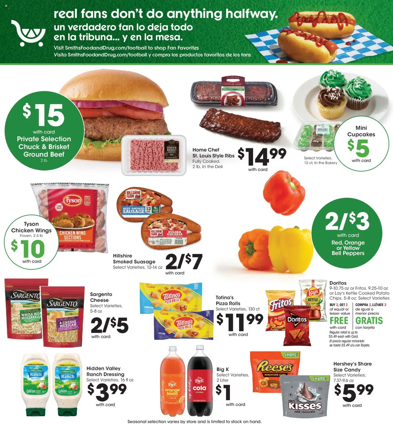 Smith's Weekly Ad - valid from 09/09/2026 | Page: 6 | Products: Chocolate, Beef, Dressing, Mozzarella