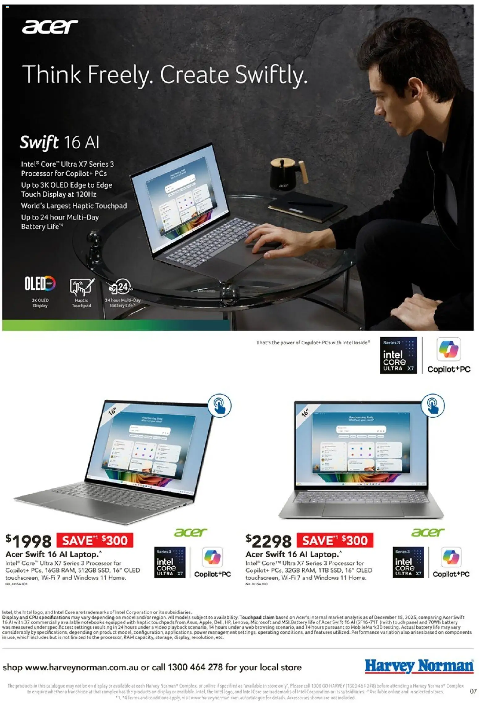 Harvey Norman catalogue - valid from 19.05.2026 | Page: 7 | Products: Battery, Accessories, Laptop