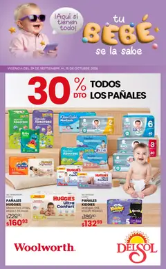 Vista previa de Del Sol y Woolworth catálogo, nuevo folleto de la tienda, válido en México a partir del 29/09/2026